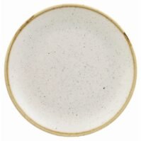 Flat plate Stonecast Barley White Coupe